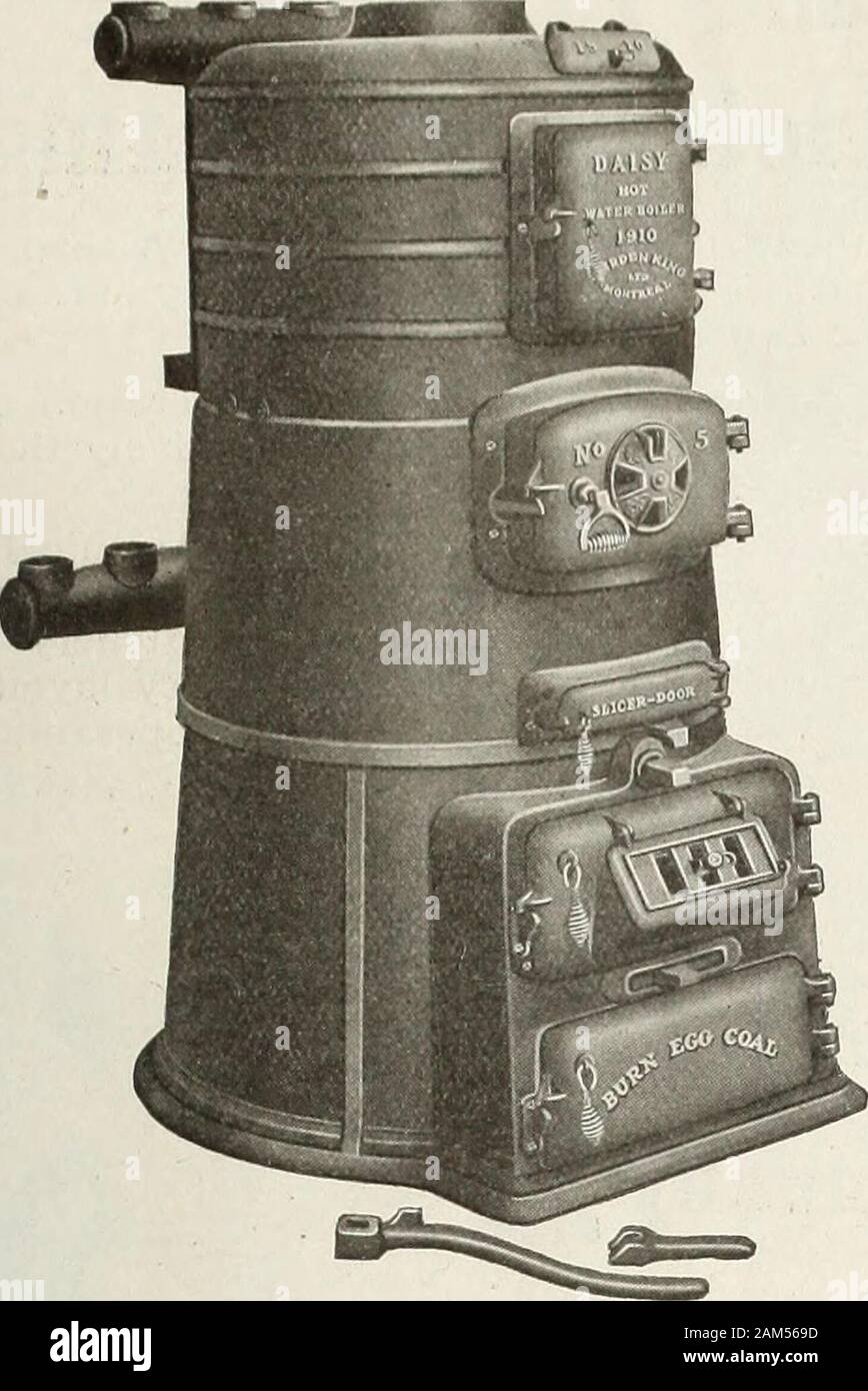 Mechanische Contracting & Sanitär Januar-dezember 1912. TORONTO STORB 55-59 Richmond Street, East HAMILTON STORE 20-28 Jackson Street, West 2 PLUMB ER UND ST EAMFITTER. Der DAISY heißes Wasser i&gt; Kessel Stockfoto