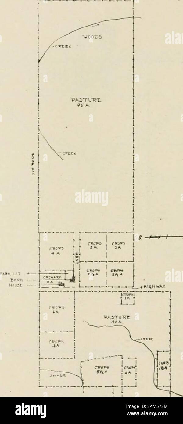 Bulletin. n n CL (3 Tierarzt? 21A / K005 H. w. Nach der Neuordnung der Felder eines Traktors, der sparsame Umgang mit der die Anrufe für einige Umdrehungen. Theentrance in allen Bereichen war in der Nähe der Scheune. Weiden theclover Feld jedes Jahr, ist es wünschenswert, permanentfences zwischen den drei wichtigsten Felder zu erhalten. Ein GEAUGA COUNTY FARM EIN Geauga County Farm von 178 Hektar. Der ursprünglichen Farm Com - Das Land liegt auf der Westseite von der öffentlichen Straße aufgebrochen. Die Landon der Ostseite durch drei verschiedene Einkäufe hinzugefügt wurde. Im Süden. Vor der Neuordnung der Felder ein Drittel vor 40 Jahren, im mittleren Drittel 20 Jahre Stockfoto
