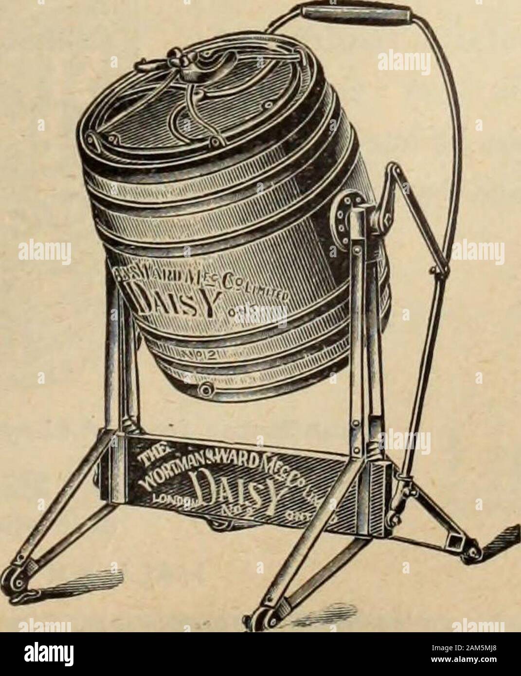 Hardware Merchandising (Januar-Juni 1902). WHYD 0 N 7 Y 0 UGET ALLENS IK FLACHBILD CRIMPEDELBOW 2, 3 und 4. Zinn und GalvanizedConductor Ellbogen, zum Verkauf von allen führenden Akzidenz Häuser. Von GEO. ALLEN, Burlington, Ontario. DAISY CHURN< £ Hat gehärtetes Stahlgehäuse Fahrrad Kugellager, stärkste, ordentlich-est und praktischen Rahmen. Nur zwei Schrauben zu justieren bis Insetting. Stahl Bogen Hebel, geeignet für entweder einen ständigen orsitting Körperhaltung. Hat vier Räder und verstellbare Füße ruhig zu holdstand beim Buttern. Bei Nullförderung ist lccked zu standthe Bug verwendet werden kann als griffe es ungefähr auf der frontw zu bewegen Stockfoto