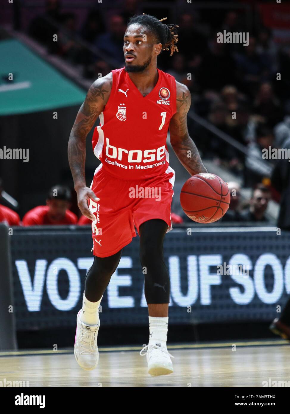 Braunschweig, 14. Dezember 2019: Paris Lee von Brose Bamberg im Einsatz beim Basketball-BBL-Pokal-Spiel zwischen Braunschweig und Bamberg Stockfoto