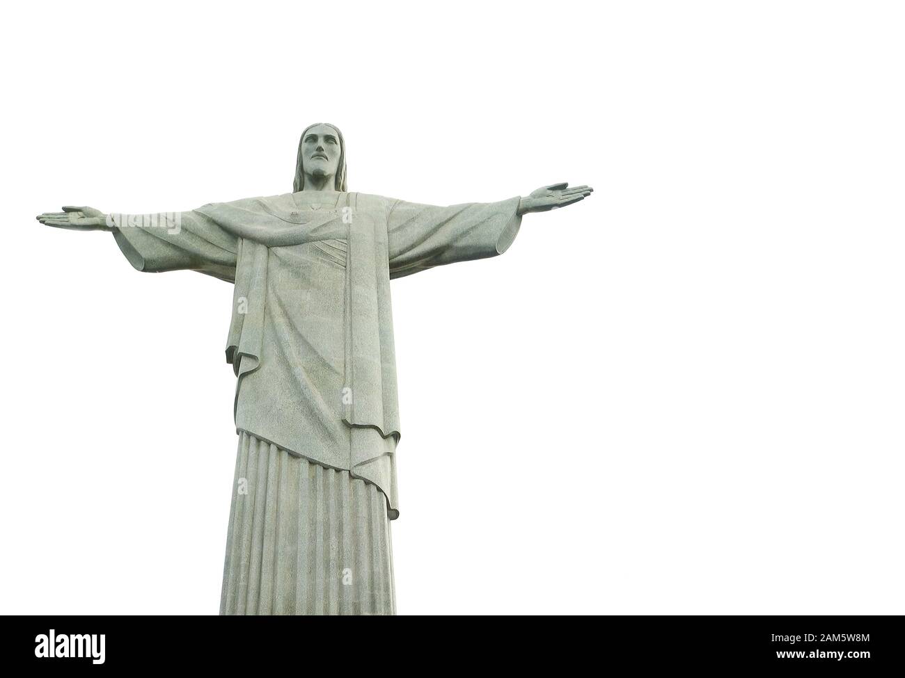 Christus der Erlöser, die neuen 7 Weltwunder Auf dem Berg Corcovado, Rio de Janeiro, Brasilien Stockfoto