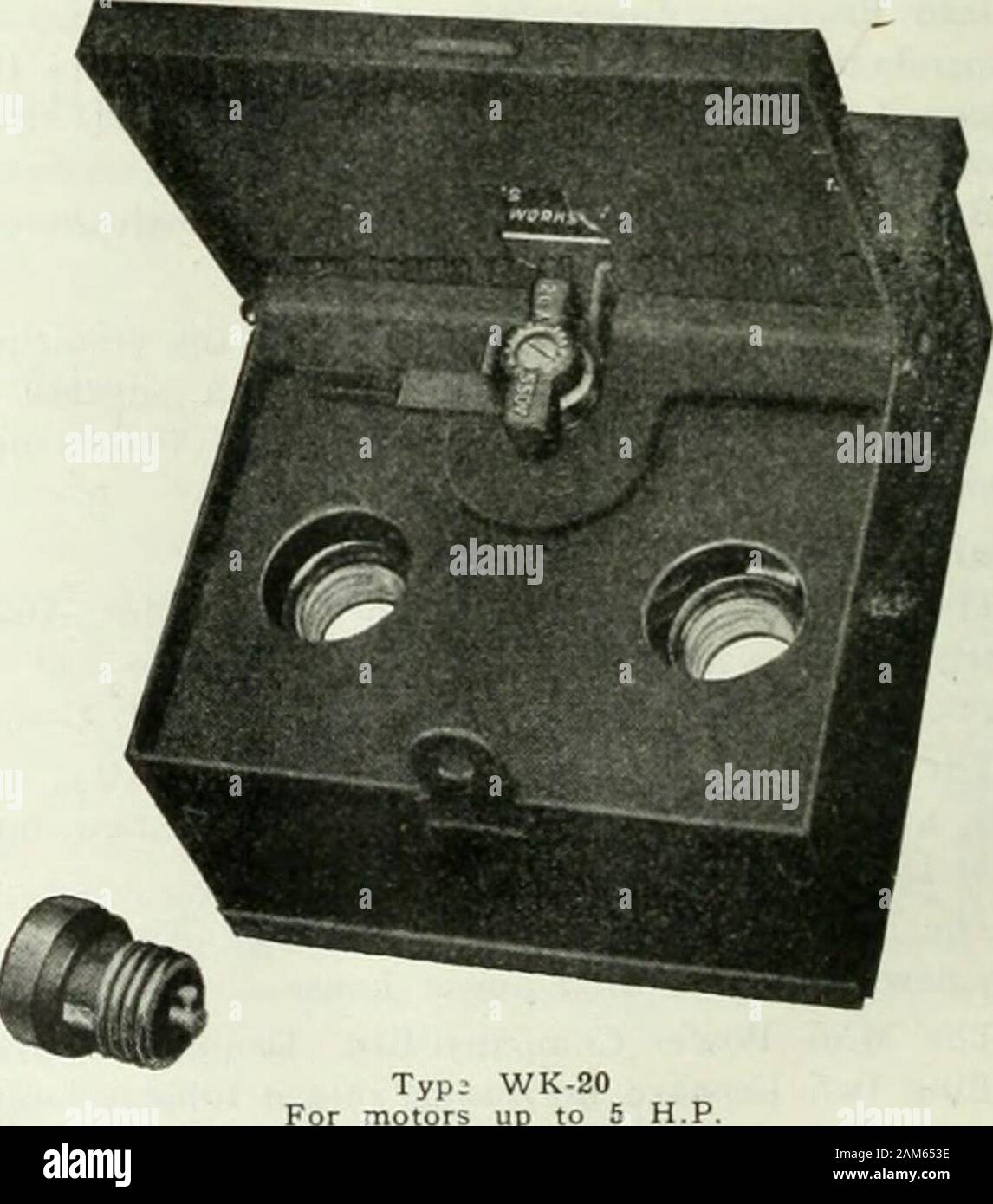 Elektrische Nachrichten und Engineering. Tyl WK lUictors bis zu 2 H. S.. Distributoren kanadischen Bohren & elektrische Feld Co., Limited 1402 Queen Street West, Toronto, Ontario Telefon Gerr. 554 DIE ELEKTRISCHE NACHRICHTEN Stockfoto