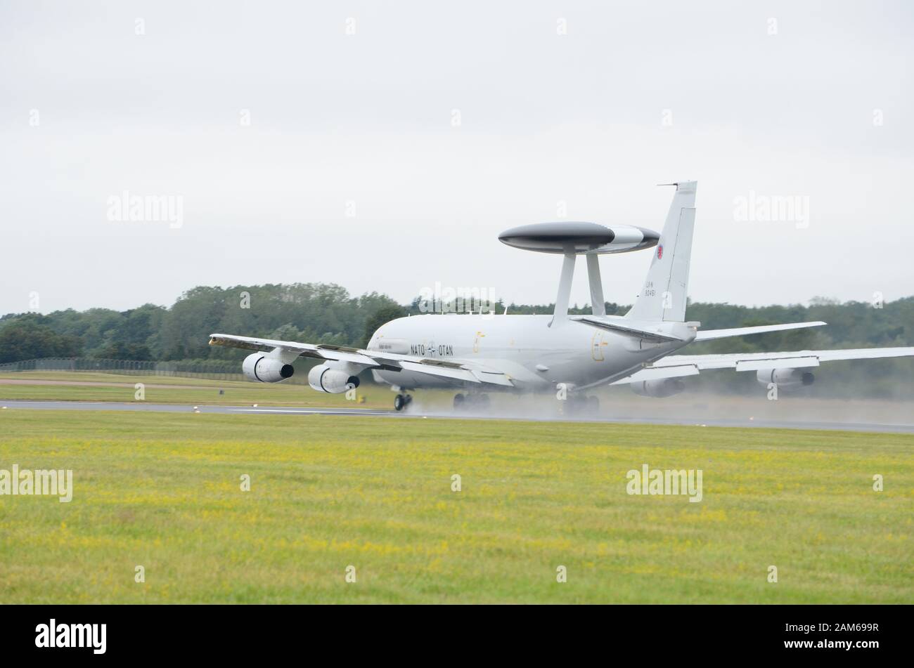 Die Boeing E-4 Sentry, AWACS, militärische Luftgestützte Frühwarnung und Kontrolle von Flugzeugen Stockfoto