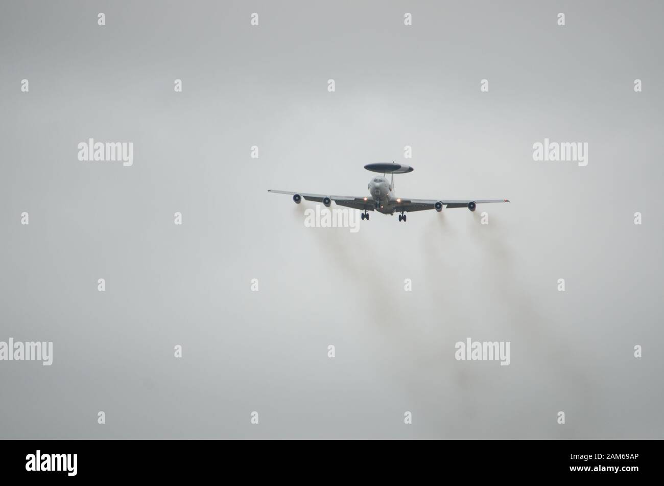 Die Boeing E-4 Sentry, AWACS, militärische Luftgestützte Frühwarnung und Kontrolle von Flugzeugen Stockfoto