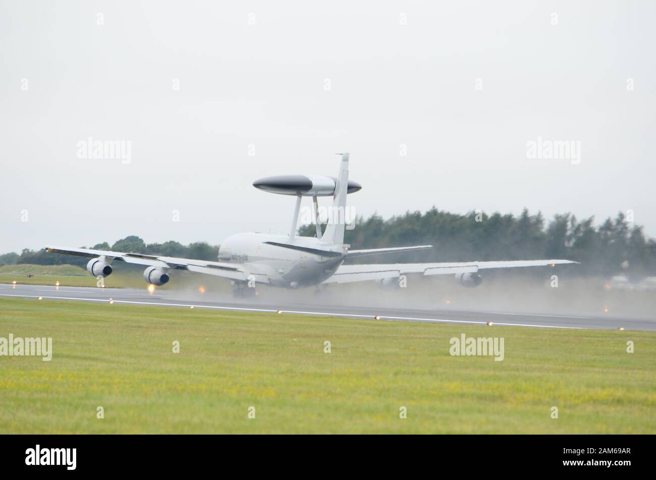 Die Boeing E-4 Sentry, AWACS, militärische Luftgestützte Frühwarnung und Kontrolle von Flugzeugen Stockfoto