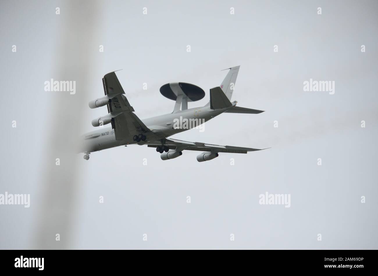 Die Boeing E-4 Sentry, AWACS, militärische Luftgestützte Frühwarnung und Kontrolle von Flugzeugen Stockfoto