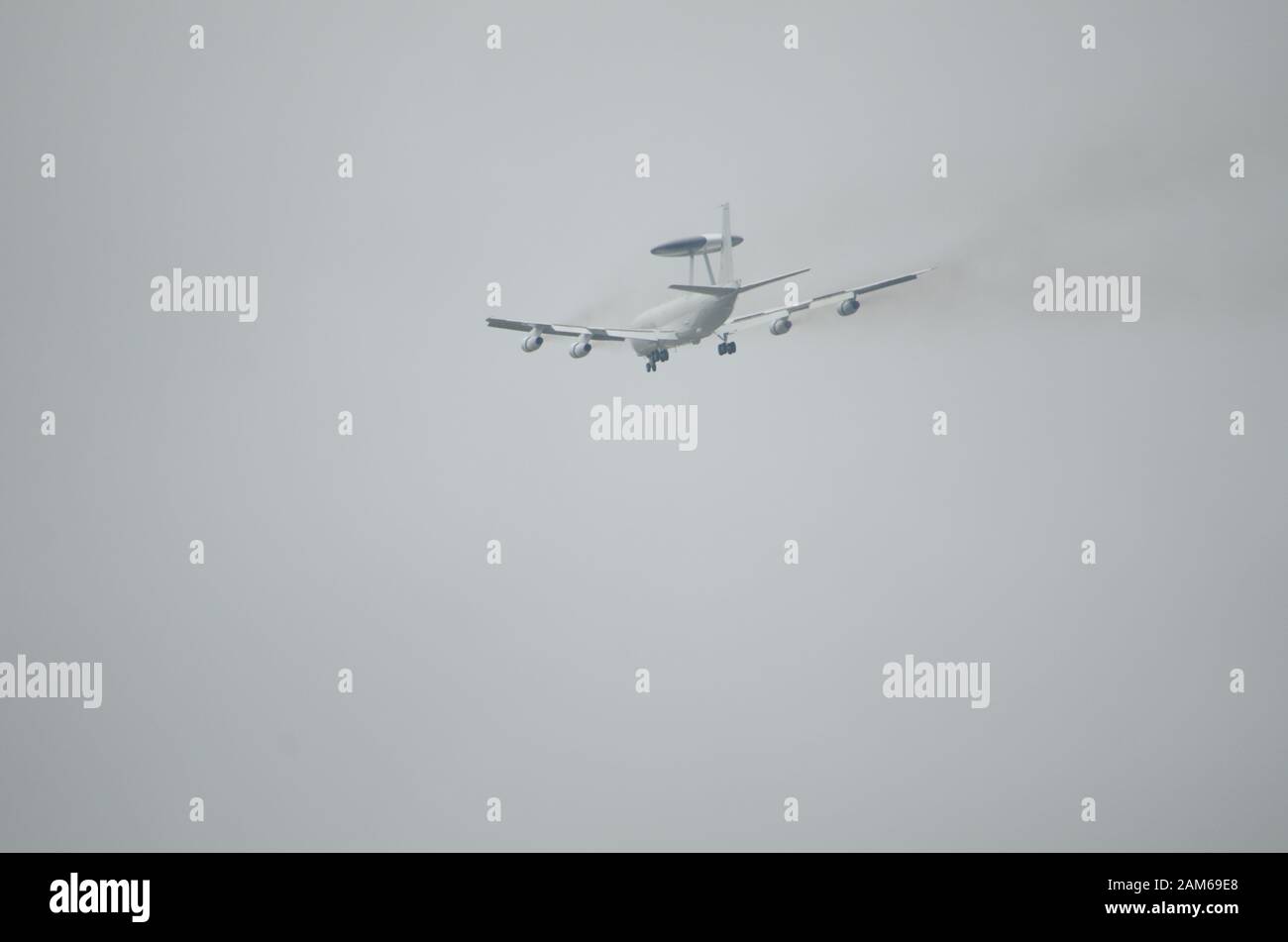 Die Boeing E-4 Sentry, AWACS, militärische Luftgestützte Frühwarnung und Kontrolle von Flugzeugen Stockfoto