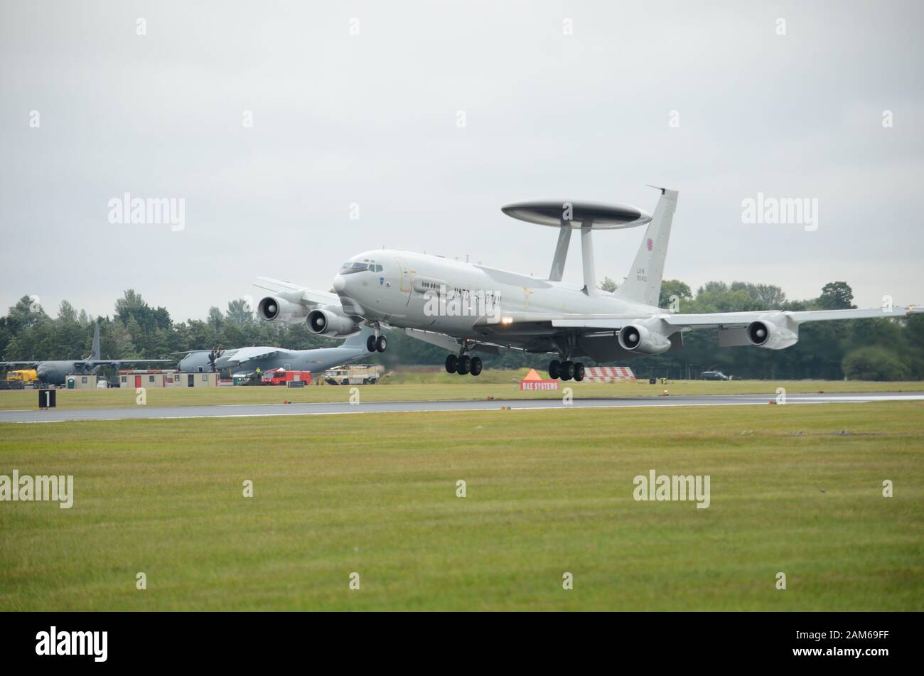 Die Boeing E-4 Sentry, AWACS, militärische Luftgestützte Frühwarnung und Kontrolle von Flugzeugen Stockfoto