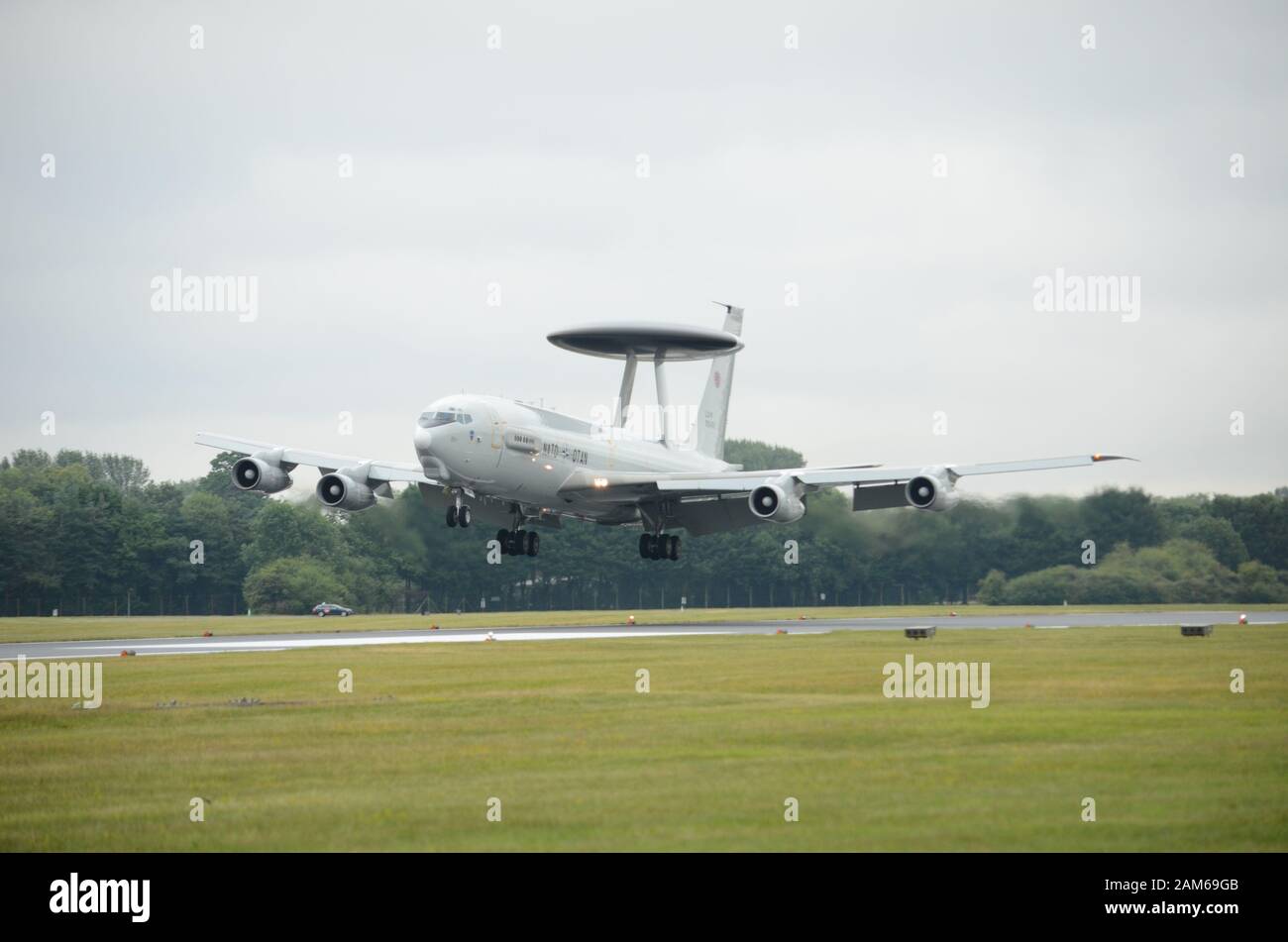 Die Boeing E-4 Sentry, AWACS, militärische Luftgestützte Frühwarnung und Kontrolle von Flugzeugen Stockfoto