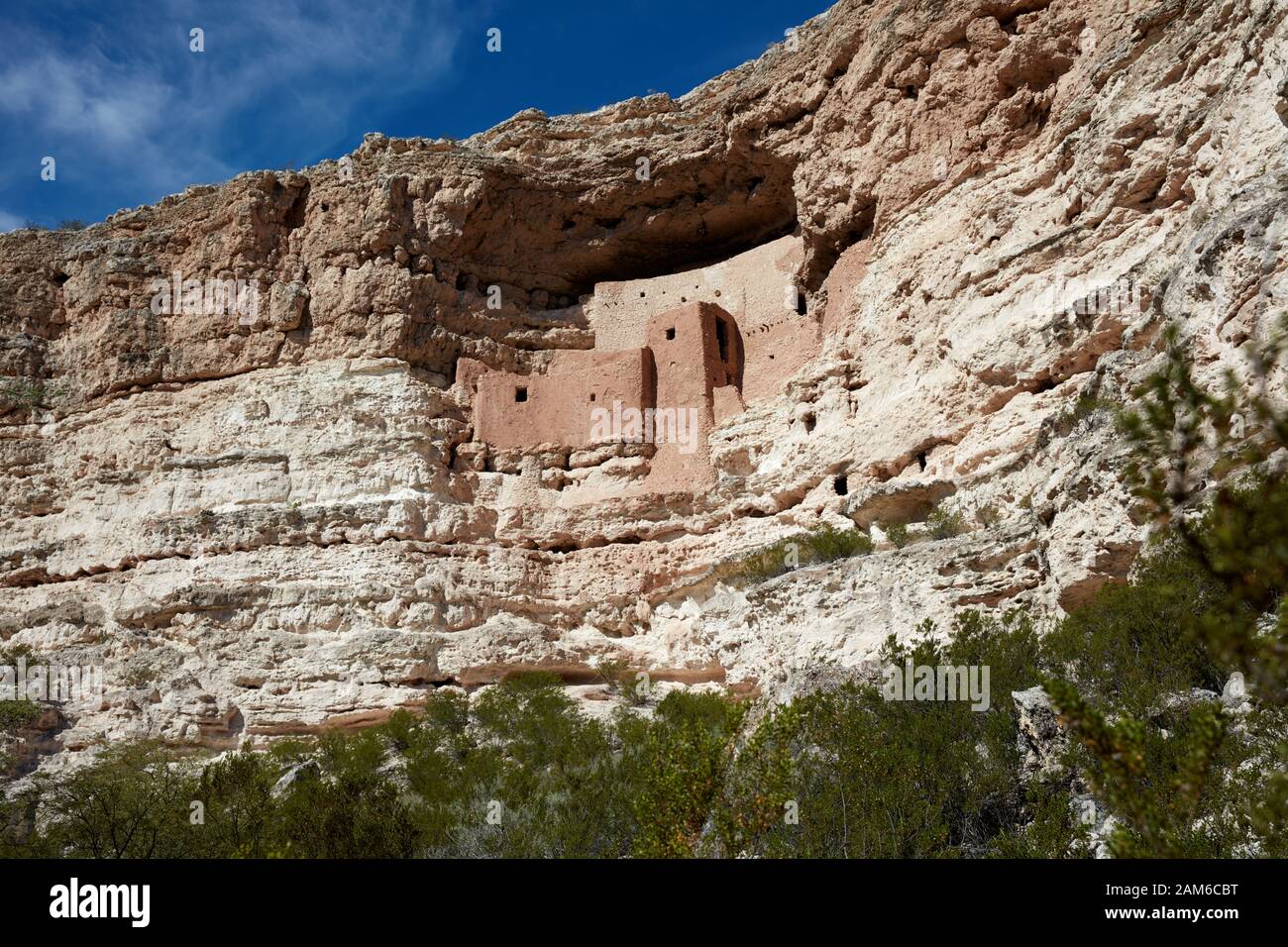 Montezuma Castle Nationalmonument, Camp Verde, Arizona Stockfoto