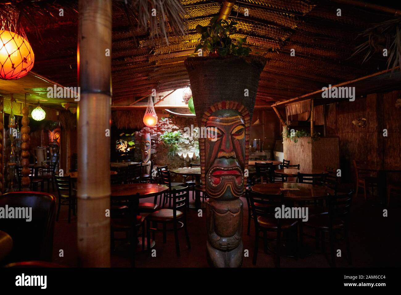 Interieur der Kon Tiki Bar und Restaurant in Tucson, Arizona Stockfoto