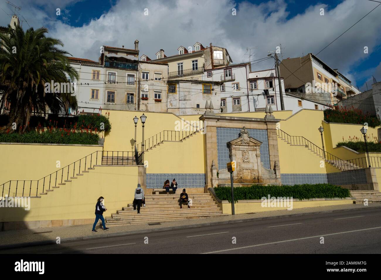 Allgemeine Ansicht der zentralen Coimbra Portugal Stockfoto