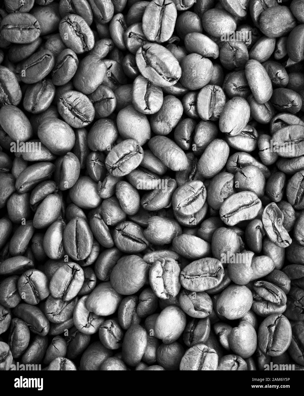 Hintergrundbild: Reiche Kaffeebohnen Stockfoto
