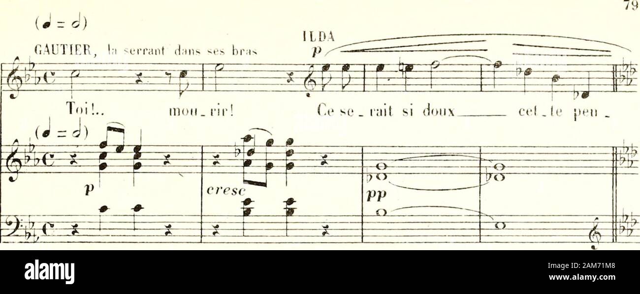 La Burgonde: Opéra en Quatre actes et cinq Tableaux. ff^ pppp? lVfr-mt Ah ich jiliLtùl (iniiii Tel sortieren. Gautier, !&gt;9* &gt; ¥ fes^ xr://jT^c* - : 2 s^i •?^ se # - •-" û = k^. îaijpelle. Lai la nioil EtEEÏE ich ± ti £;^M m JF4=Ç fï. c. 1 M 7 £. Stockfoto