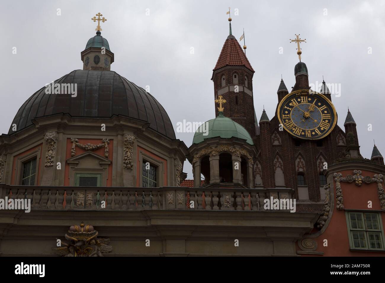 Die Kuppel der Königlichen Kapelle, Kaplica Królewska Danzig-Polen Stockfoto