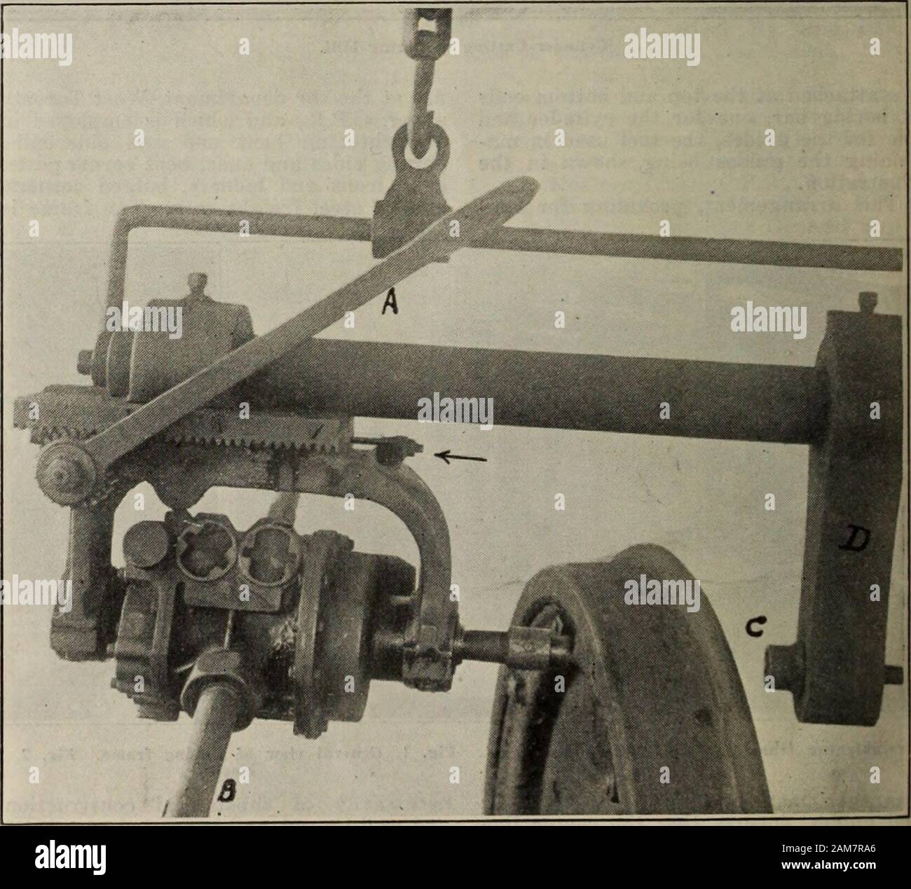 Kanadische Transport & Distribution Management. enut, oder Scheren die Schraube, die die nutoff zu nehmen und die Schraube heraus. Aber mit Hilfe des Geräts in der 800-1050 gezeigt - panying Illustration, die Schrauben sind schnell-ly entfernt, und sowohl die Schraube und die Mutter des unbeschädigt in keiner Weise. Das Gerät unterstützt, so dass es kann eingestellt zu positionieren, sowohl Horizontal- und vertikal, in einem weiten. Auf der linken Seite des hori-zontal runde Iron Cross Beam, wie Verwaltungsseite in der Abbildung, ist die Luft, Motor, whichdrives das Schneidwerkzeug. Der Motor ist in einem Rahmen geschlossen, die obere Fläche des Stockfoto