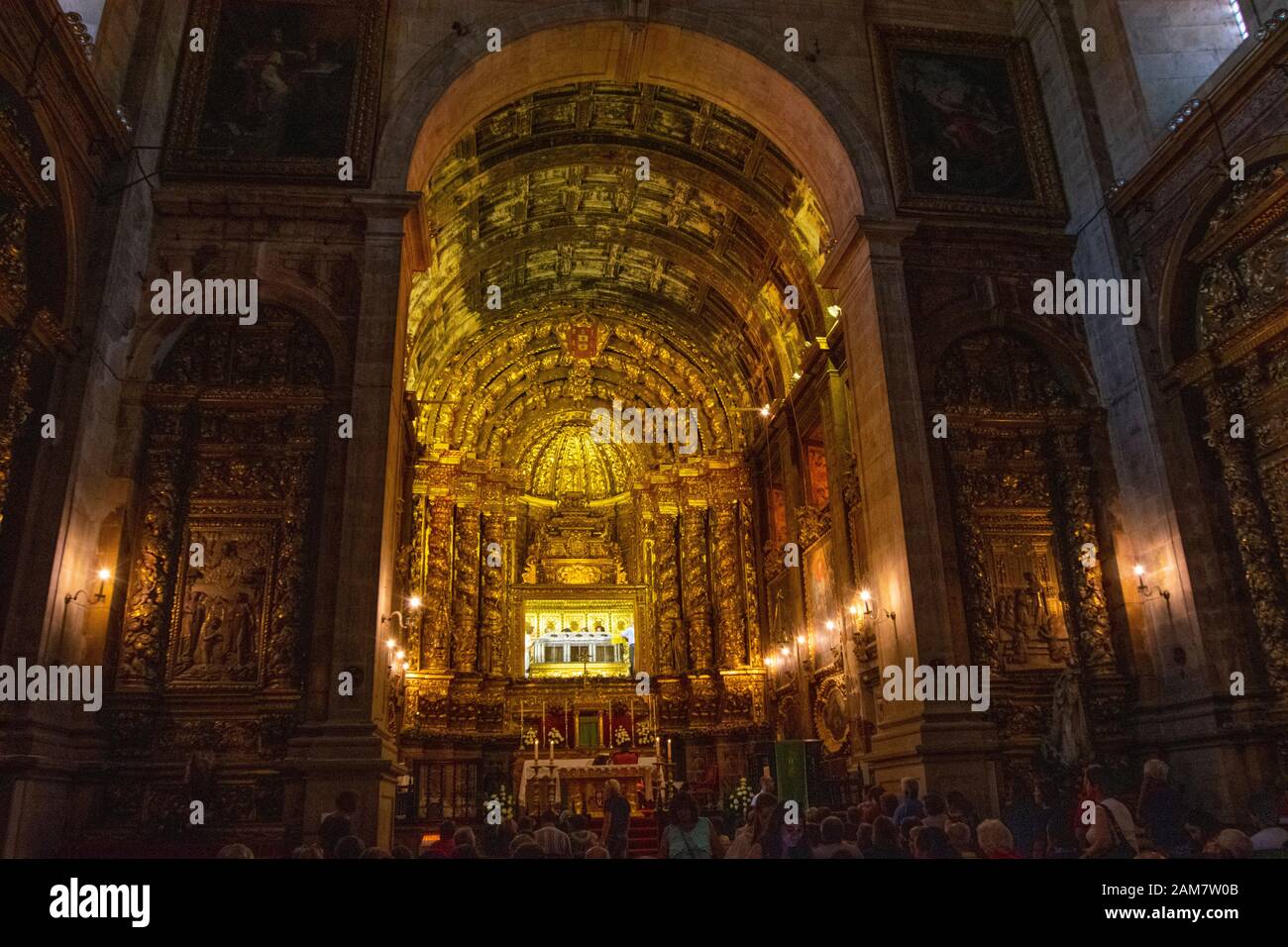 Mosteiro de Santa Clara-a-Nova in Coimbra Portugal Stockfoto