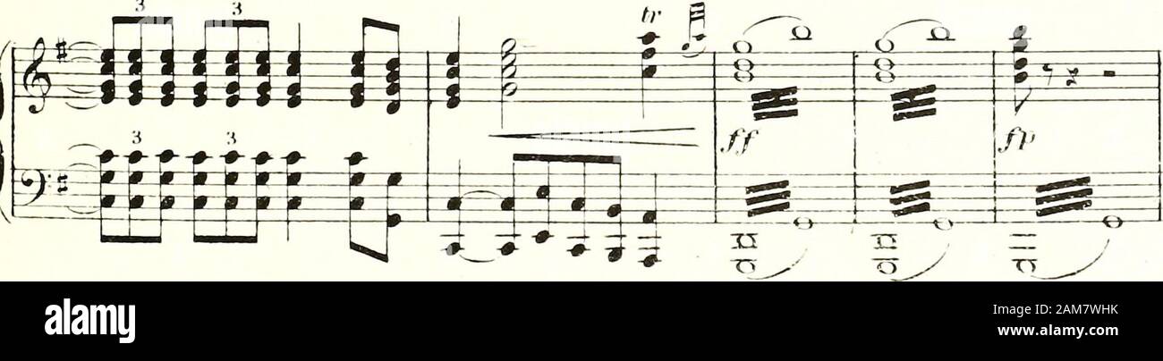 La Burgonde: Opéra en Quatre actes et cinq Tableaux. ^^ 1.^^^^^^^^Ich. A.C. 11.;:;;;;;;;; B2i (Trompe-Ut s dajiv Le loiiil. iln) (Lh niiil est à tdiil fjiit ^m^* -^W^te ^^e-V^-"--o-TT O O T5 (Ort. La Scène est vide). Aiid.* cou Moto 1^^^^^^ = mz m H ^^r©-"^r^t&gt;#(Orch:) P^-o-^^T5 •? ^^ •? ?? R^rr&gt; ich^ Stockfoto