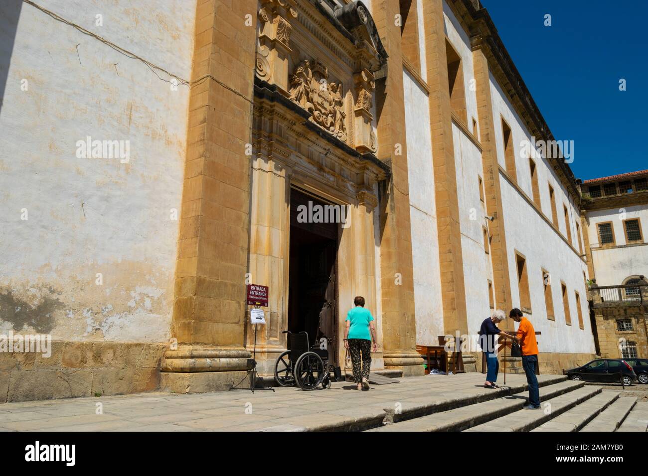 Mosteiro de Santa Clara-a-Nova in Coimbra Portugal Stockfoto