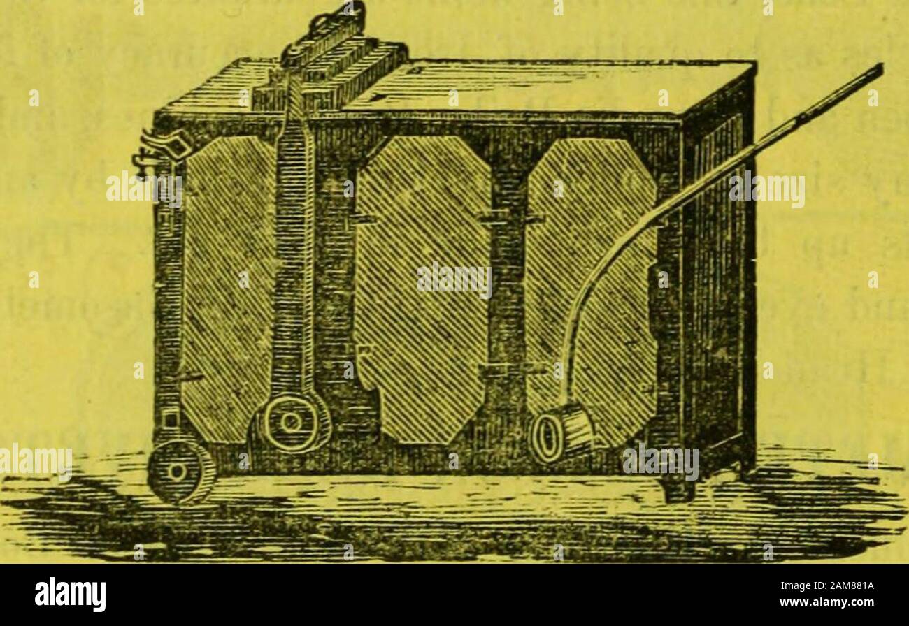 McElroys Stadtverzeichnis in Philadelphia . Diese Maschine wird 15.000 bis 80.000 Steine pro Tag herstellen. Es gibt eine Reihe von Empfehlungen, die in verschiedenen Staaten am Werk sind. Die. CARNELLS LACKPRESSE. Der Abonnent stellt auch eine Reihe Von Haud-Brick-Pressen her, die in den gesamten tniled-Staaten verwendet werden und in allen Hauptstädten die höchsten Prämien erhalten haben, sowie eine große Anzahl von Medaillen, die jederzeit an seinem Geschäftsplatz zu sehen sind. Er stellt auch Maschinen zur Herstellung von Tile oder Drainpipe aller Größen her: Tonräder oder Kreise, zum Temperieren von cl Stockfoto