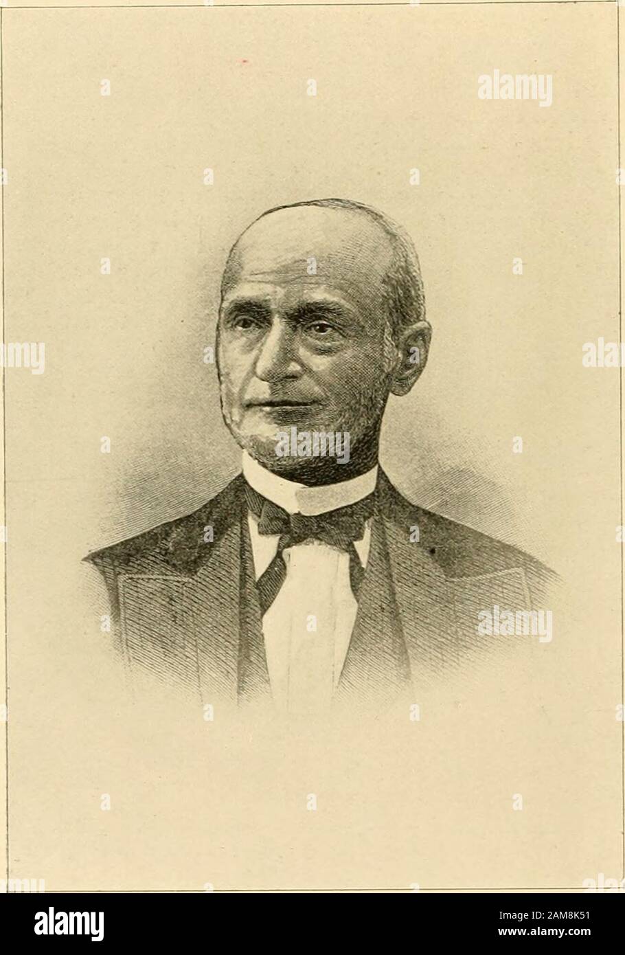 Biographische Rezension; dieser Band enthält biographische Skizzen der Bezirke Livingston und Wyoming, New York .. . UV P. MORGAN, ein Farmer, der in der Nähe des Dorfes Hermitage im östlichen Teil von Wethersfield, N. Y., in dieser Stadt geboren wurde, 14. September 1830.Mr Morgans Urgroßvater Edward Mor-gan war viele Jahre lang ein Einwohner von NewLondon, Conn. Und sowohl sein Großvater GuyMorgan als auch sein Vater Justus Morgan sind in diesem Staat geboren. Großvater Morgan Camefrom Connecticut to Wyoming County, N. Y., und kaufte zunächst einen Trakt von Holzland in der Nähe von JavaLake, war aber nur kurze Zeit dort Stockfoto