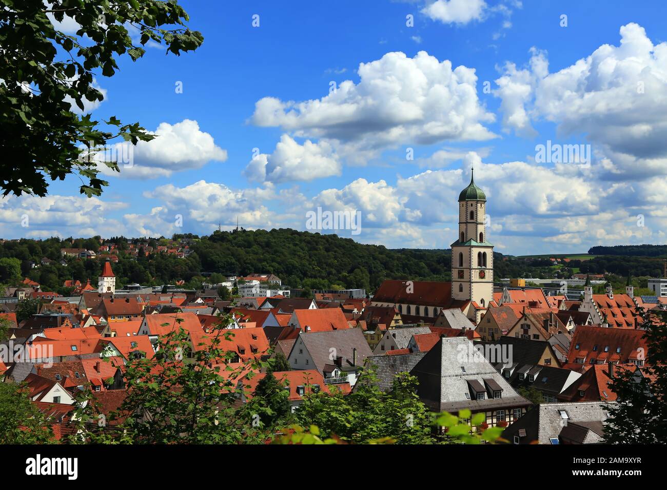 Biberach an der Riß ist eine Stadt in Bayern mit vielen historischen Sehenswürdigkeiten Stockfoto