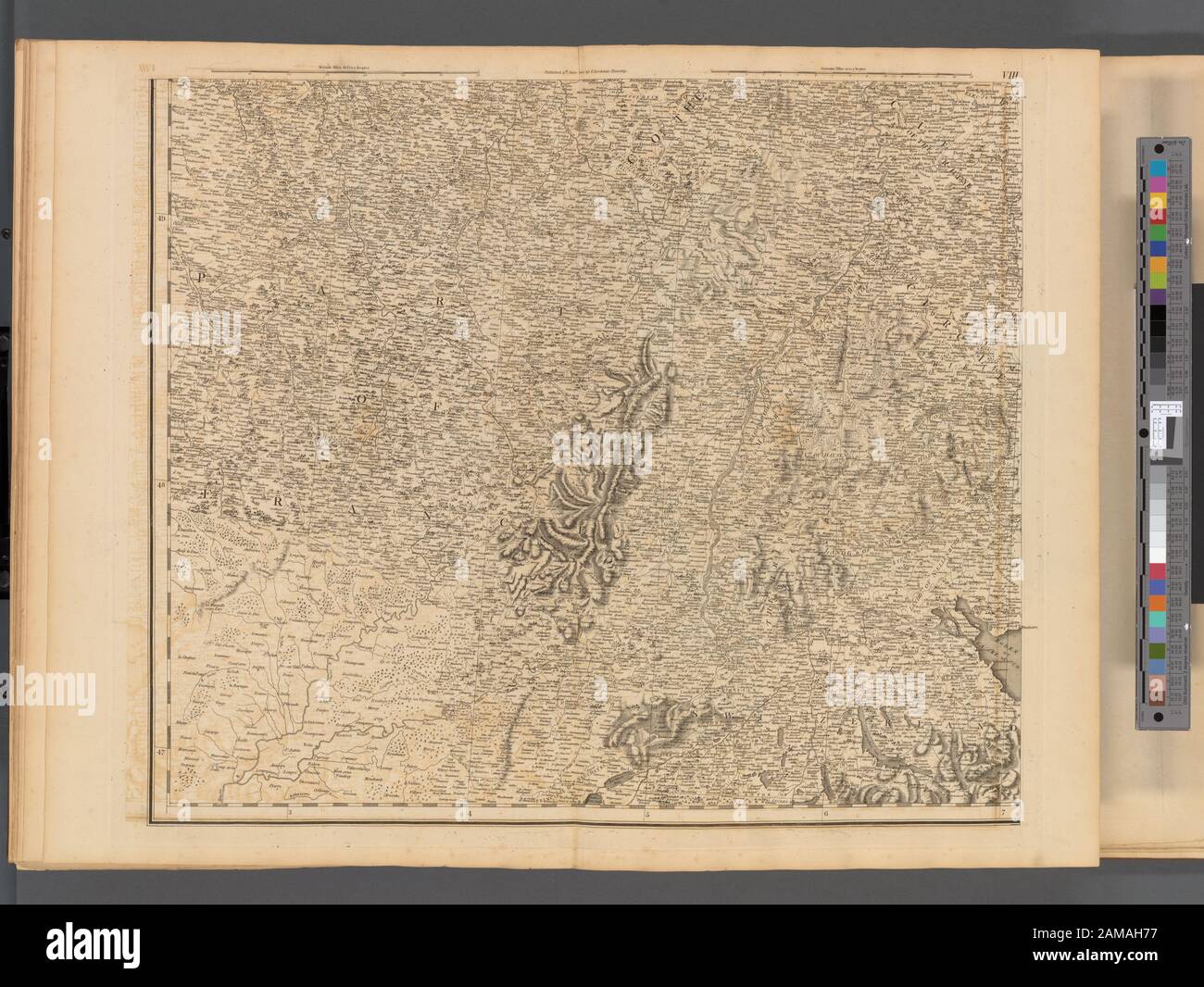 Platte VIII - EINE allgemeine Karte des Imperiums Deutschland, Holland, Niederlande, Schweiz, Graubünden, Italien, Sizilien, Korsika und Sardinien Veröffentlicht am 4. Juni 1800 von J. Stockdale, Piccadilly.; Platte VIII: Eine allgemeine Karte des Imperiums Deutschland, Holland, Niederlande, Schweiz, Graubünden, Italien, Sizilien, Korsika und Sardinien Stockfoto