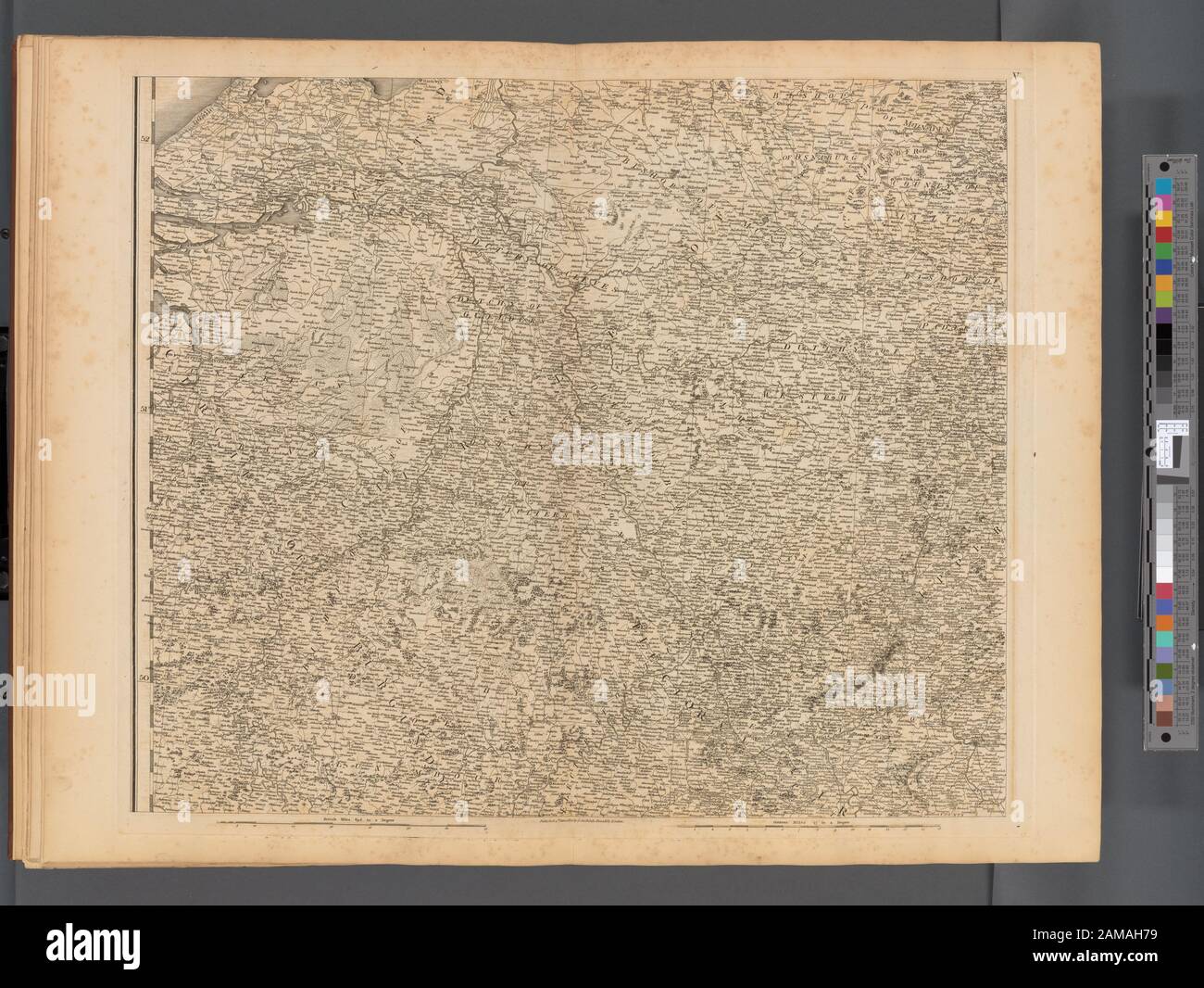 Platte V - EINE allgemeine Karte des Imperiums von Deutschland, Holland, den Niederlanden, der Schweiz, Graubünden, Italien, Sizilien, Korsika und Sardinien Veröffentlicht am 4. Juni 1800 von J. Stockdale, Piccadilly, London.; Platte V: Eine allgemeine Karte des Imperiums von Deutschland, Holland, den Niederlanden, der Schweiz, Graubünden, Italien, Sizilien, Korsika und Sardinien Stockfoto