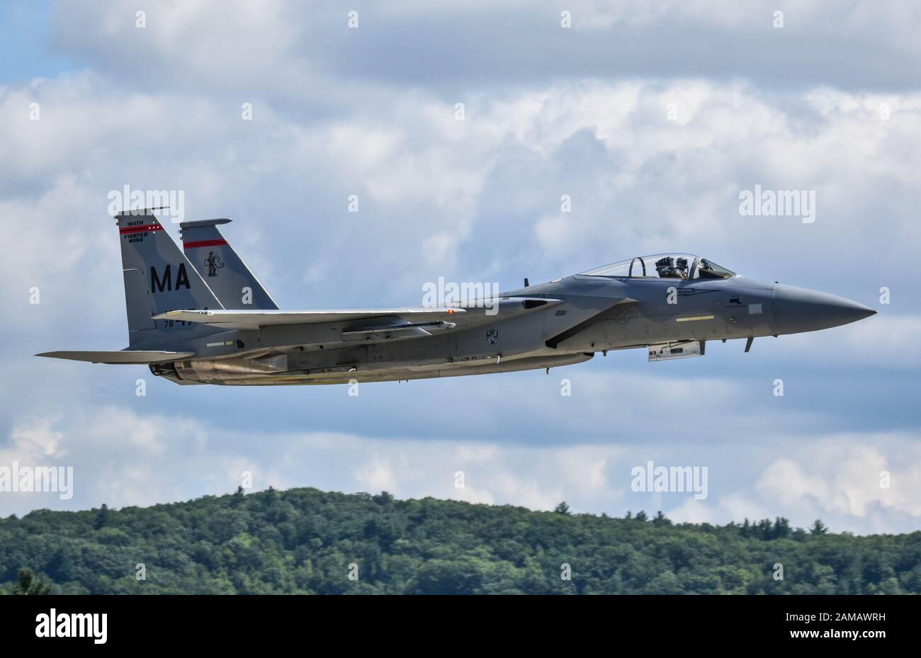 F15 zeigt seine Stealth-Darstellung Stockfoto