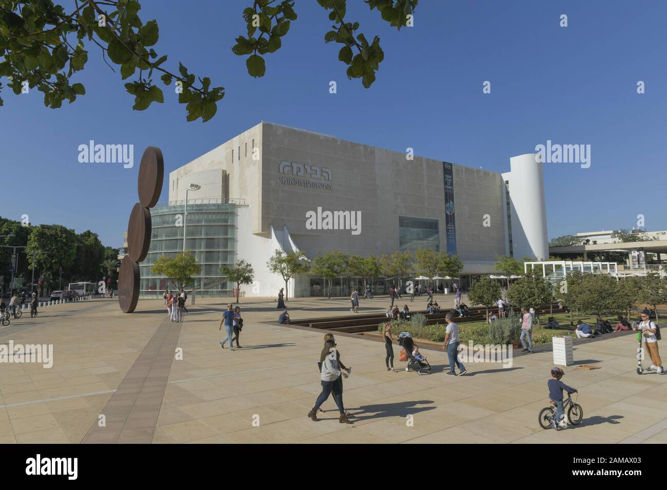 Habimah Nationaltheater, Tel Aviv, Israel Stockfoto