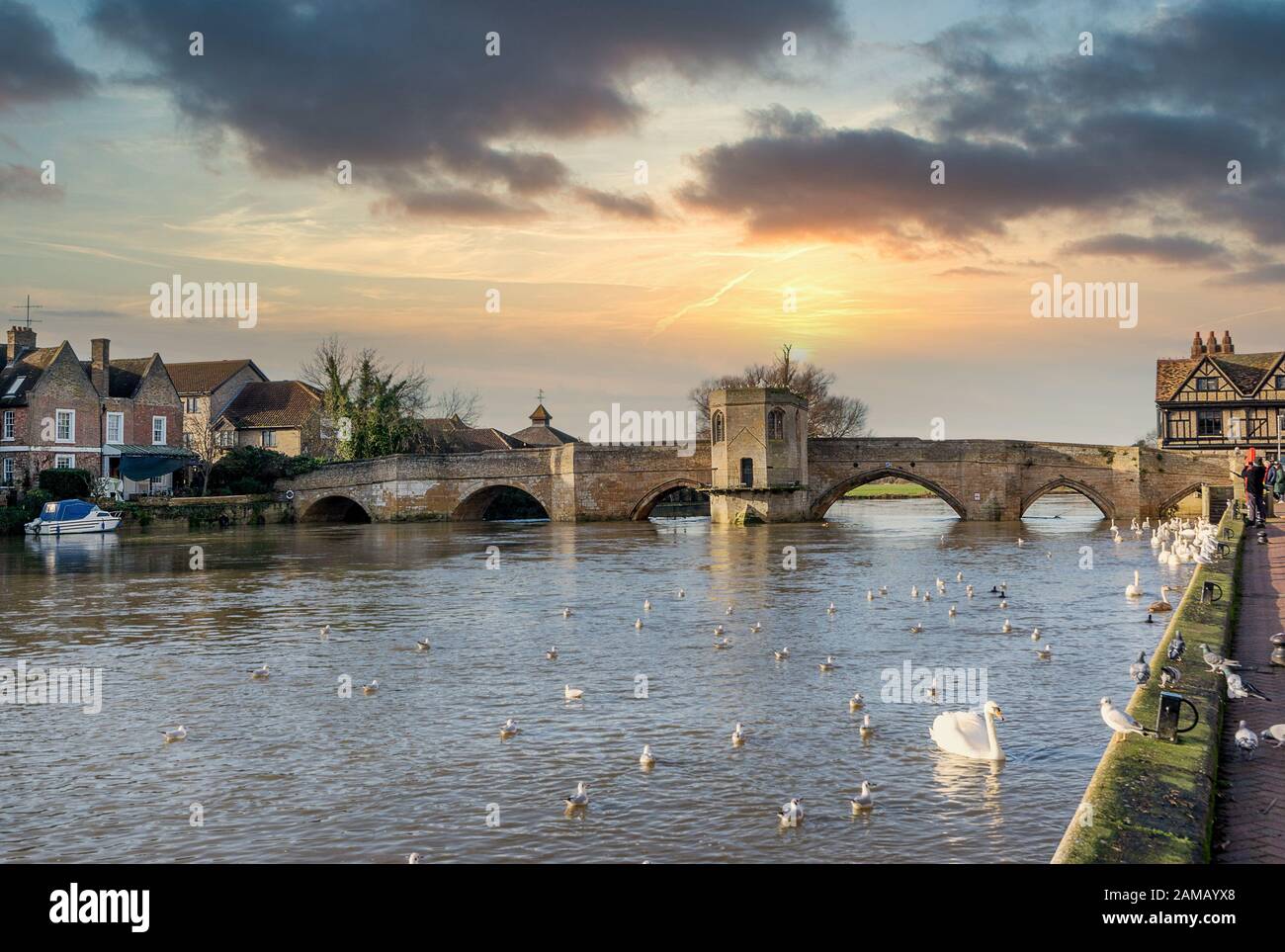 ST Ives in der Grafschaft Cambridgeshire England Stockfoto