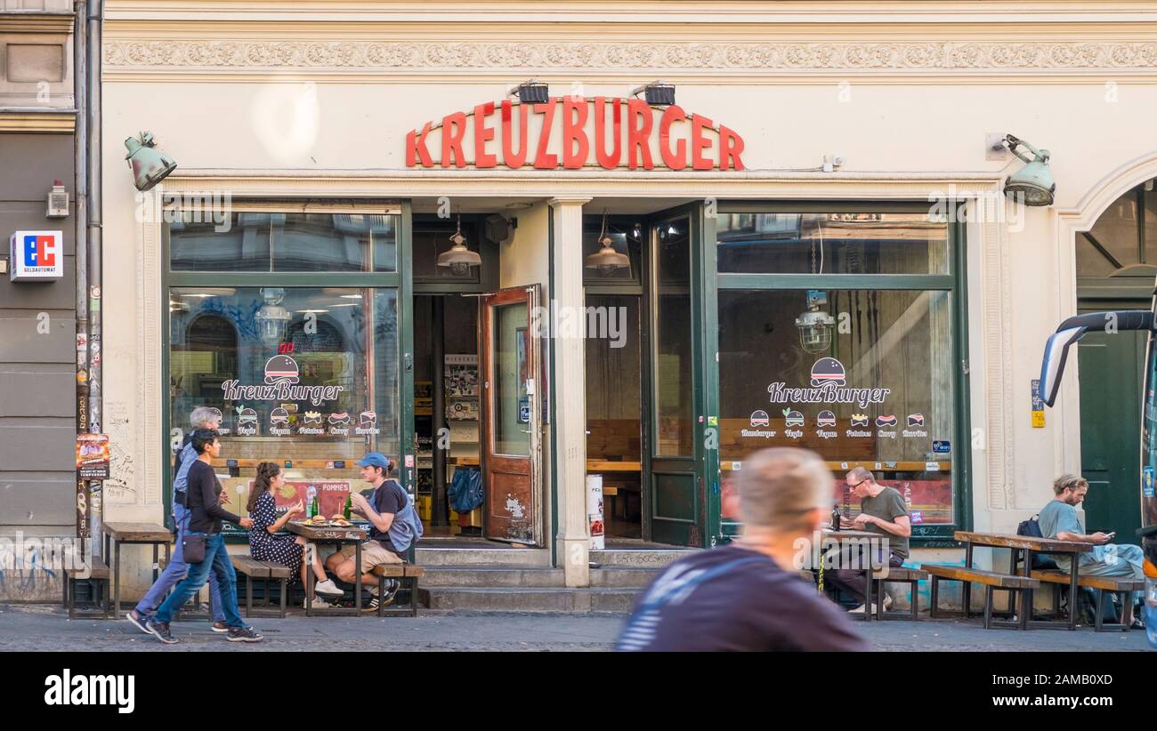 Kreuzburger, Fast-Food-Restaurant Stockfoto
