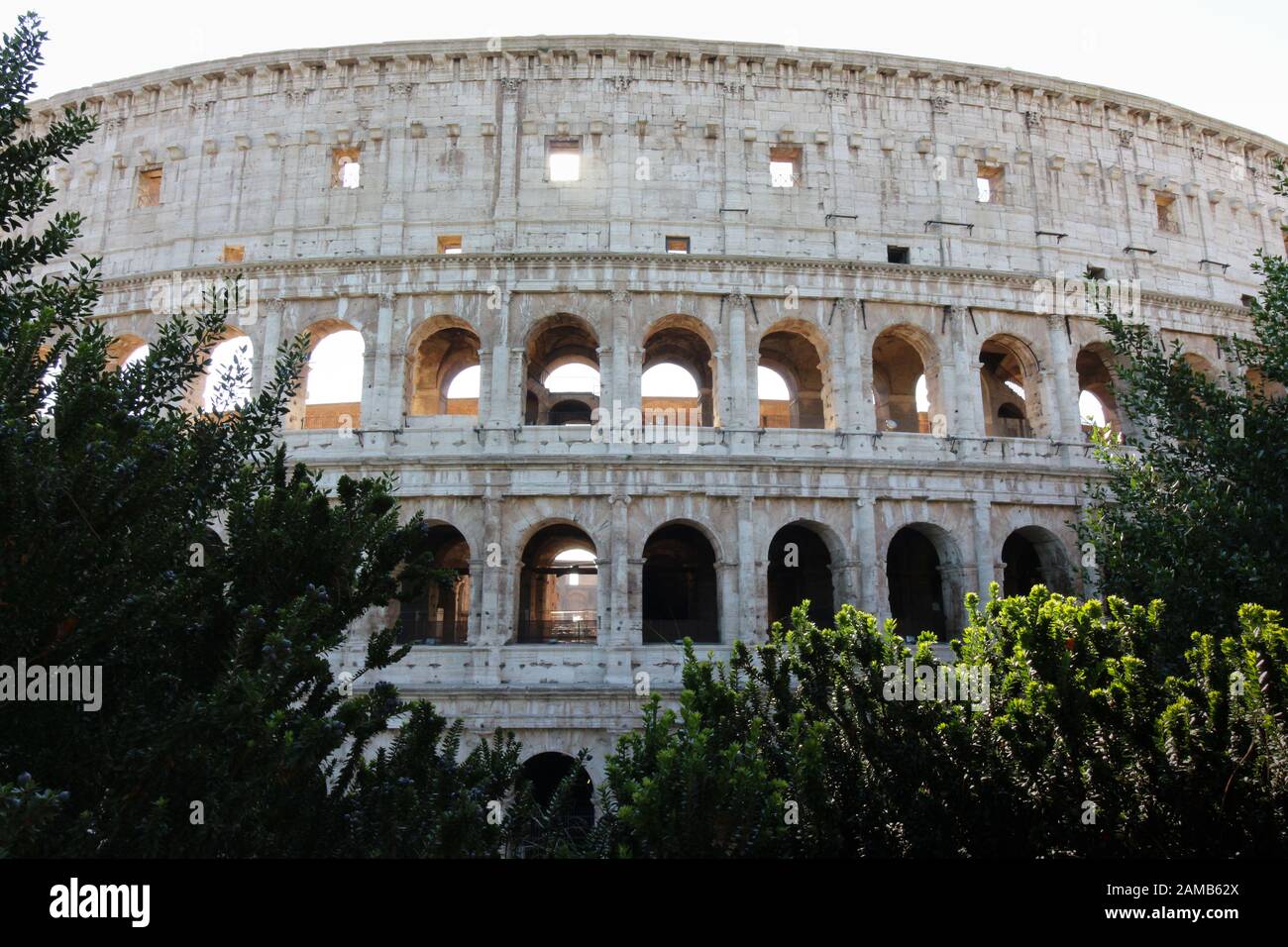 Ansicht des Kolosseums in Rom, Italien Stockfoto