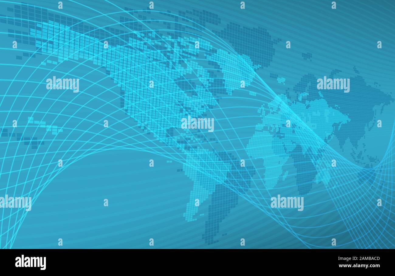 Map World Globe Hintergrundkonzept Stock Vektor