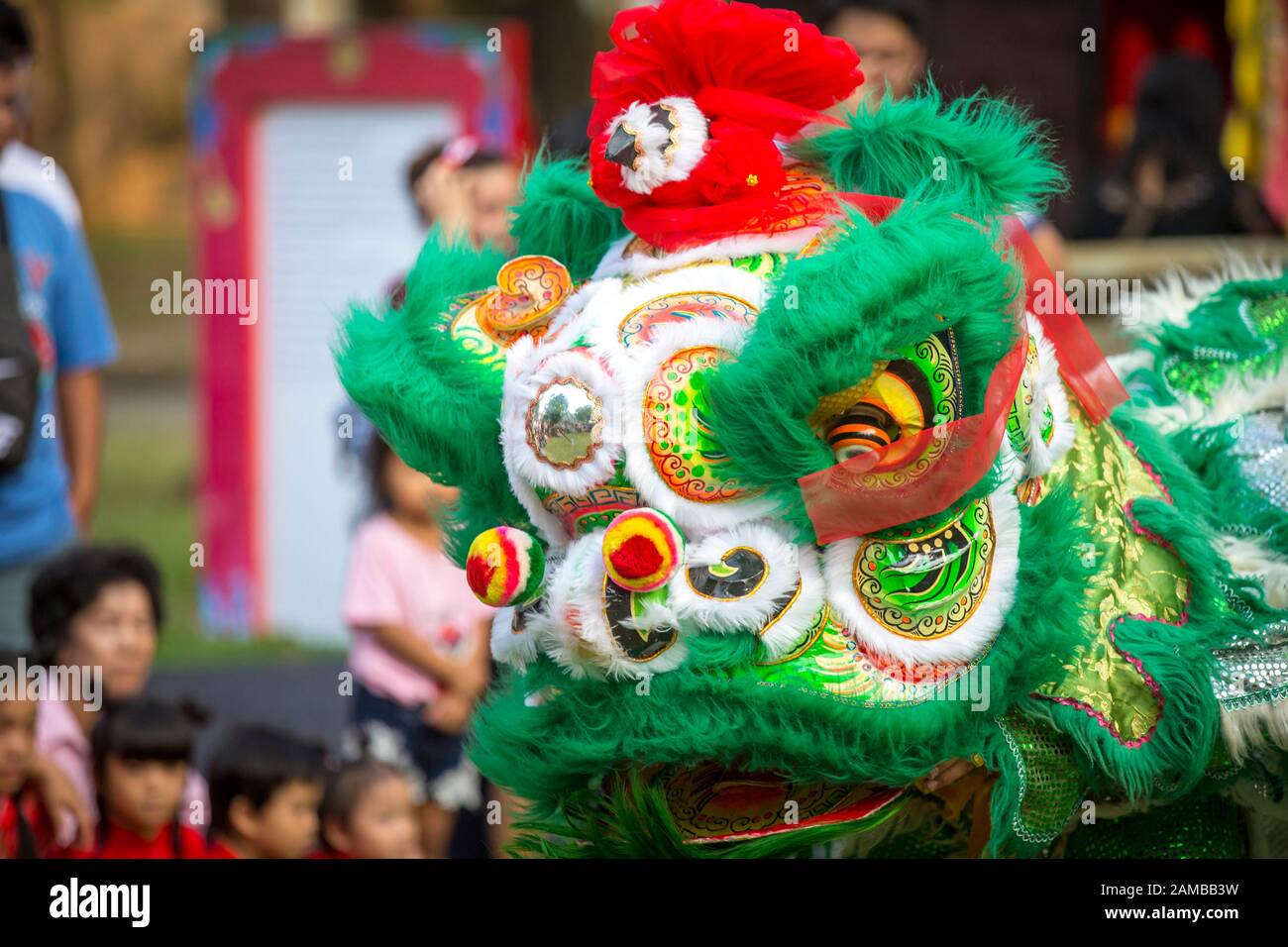 Chinesische Drachen Während der chinesische Neujahrsfest Stockfoto