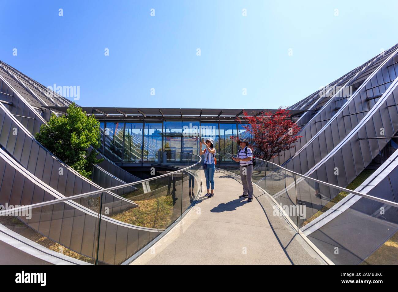Paul Klee Museum vom italienischen Architekten Renzo Piano, Bern entwickelt. Schweiz Stockfoto