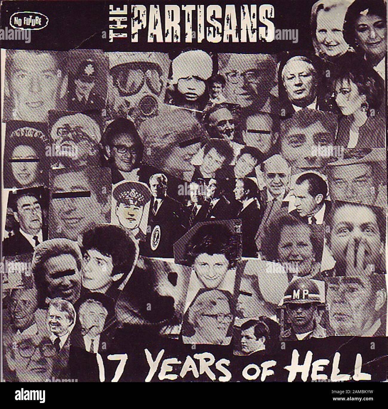 The Partisans - 17 Years Of hell - Classic Vintage Rock 7''-Vinyl-Album Stockfoto