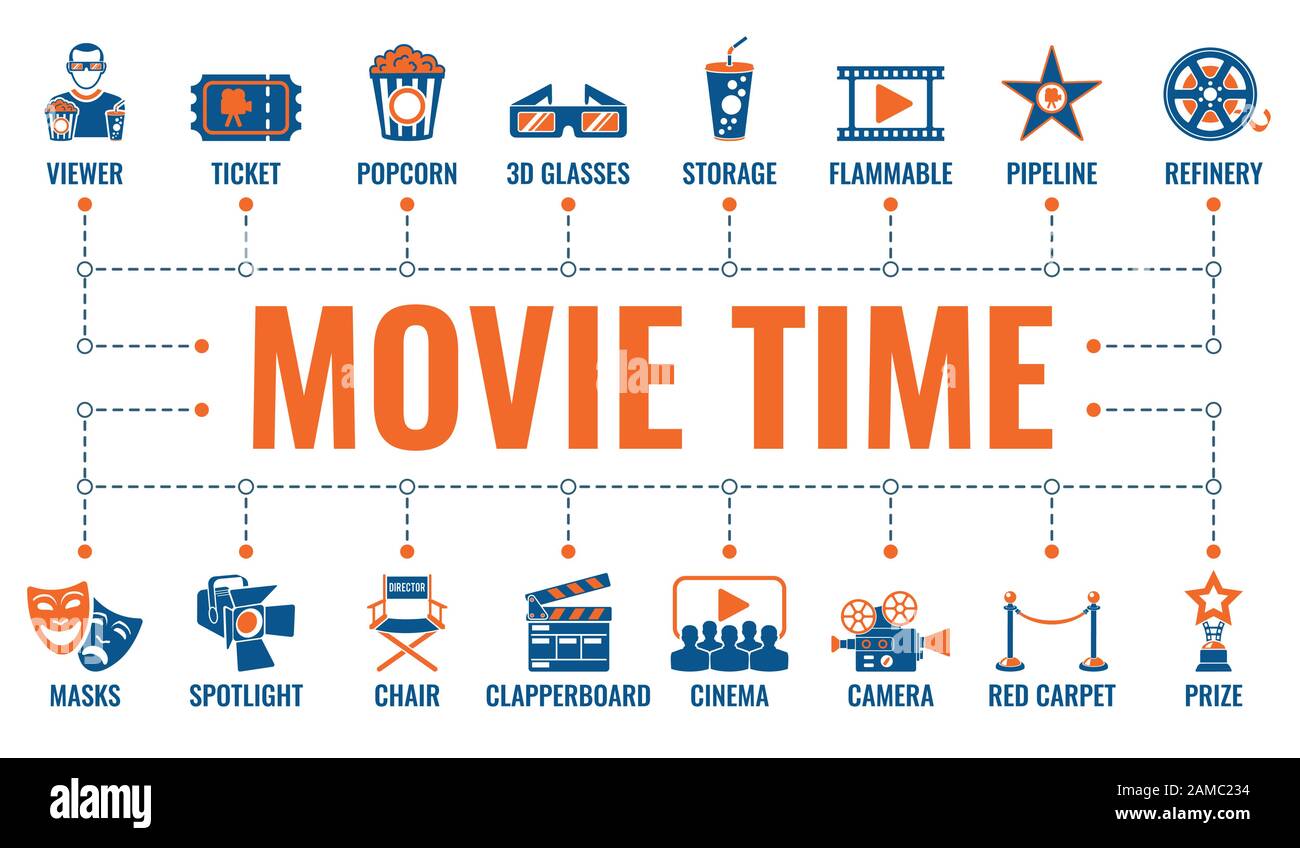 Kino und Film Banner Stock Vektor