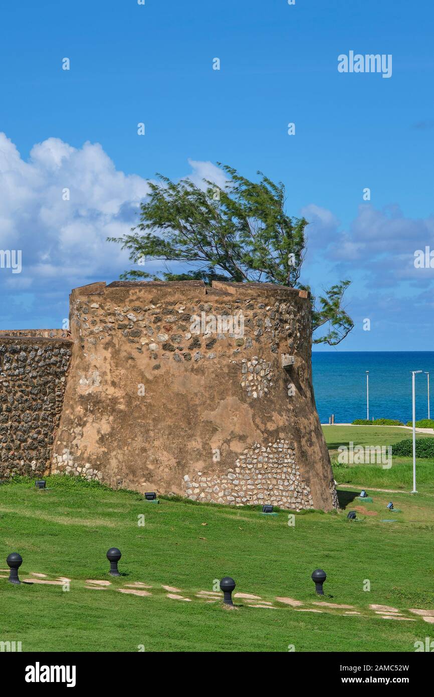 Fortaleza San Felipe ist ein Museum aus dem 16. Jahrhundert in der Dominikanischen Republik von Puerto Plata. Stockfoto