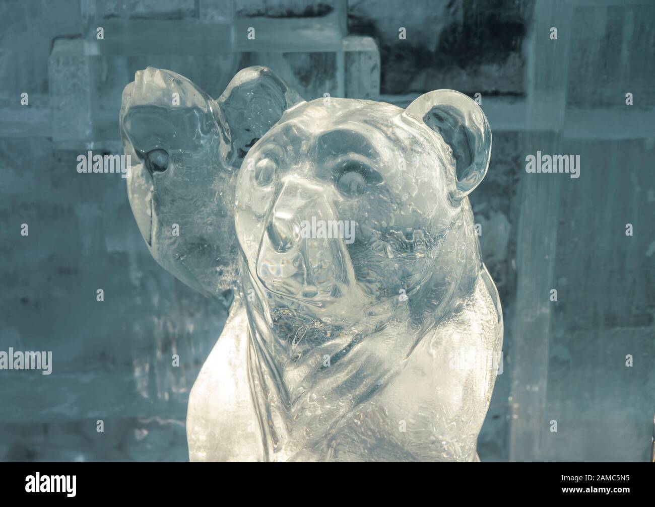 Hrebienok: Tatransky Ladovy dom (Tatra Ice Dome) 2019/2020 - Kathedrale Notre Dame. Slowakei. Europa Stockfoto