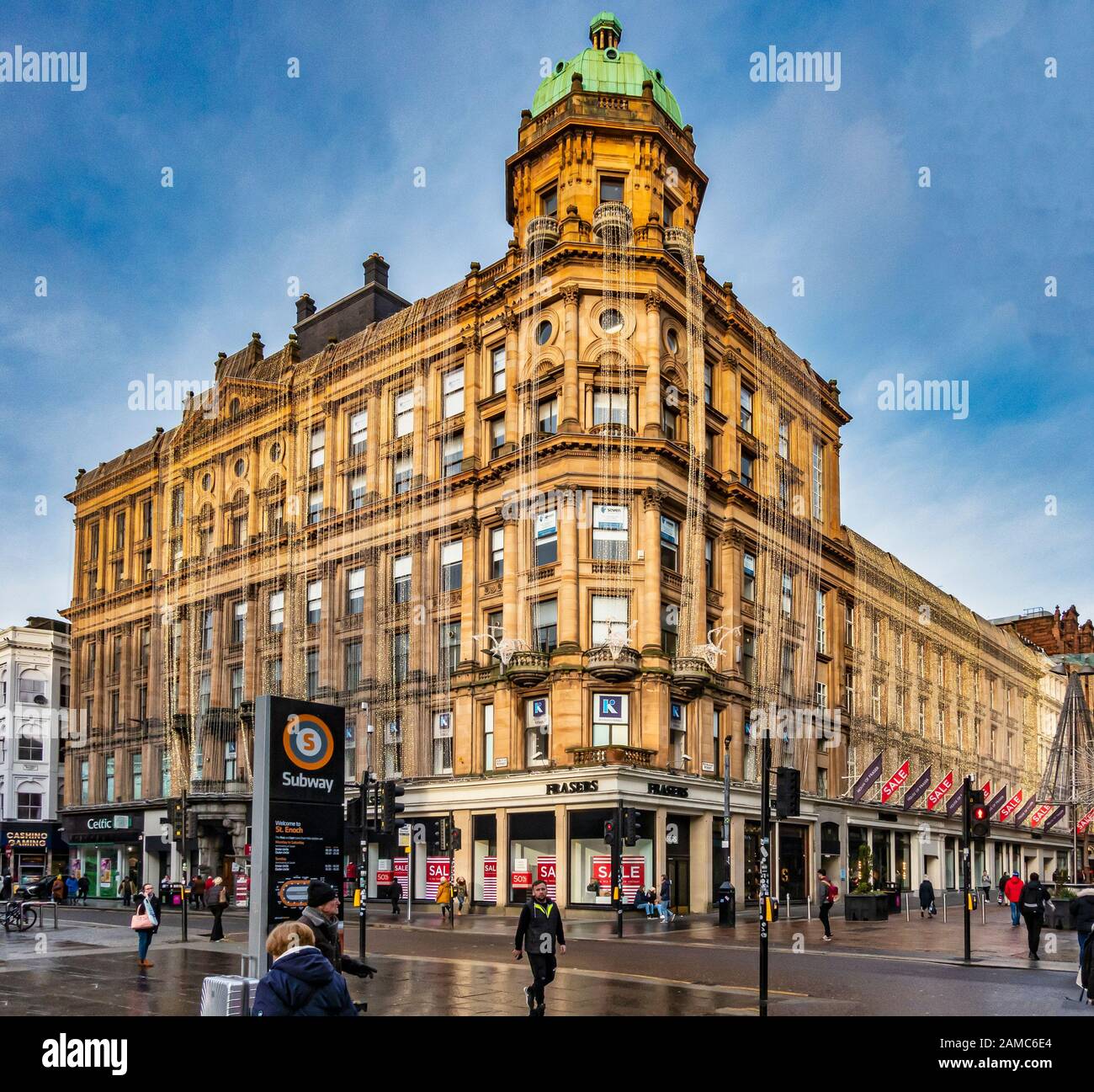 House of Fraser zu speichern, an der Ecke Argyle Street und Buchanan Street in Glasgow Schottland Stockfoto