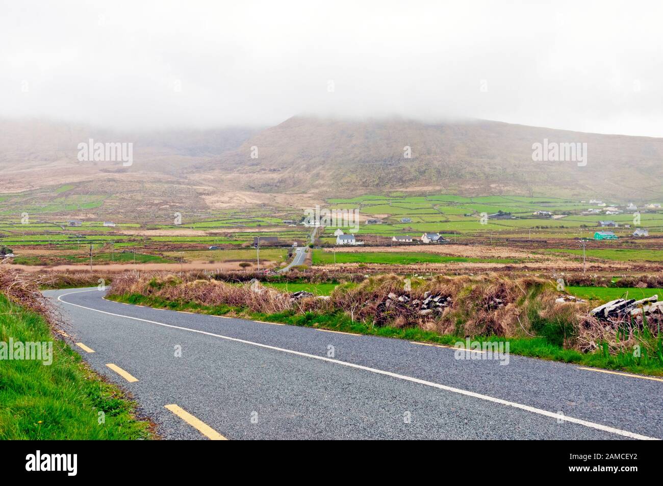 Straße, Dingle Peninsula, County Kerry, Irland Stockfoto