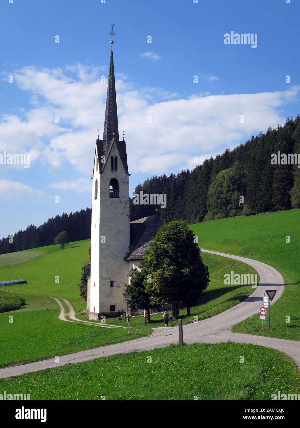 Plgrimage Kirche St. Magdalena im Moos, Südtirol, Italien Stockfoto