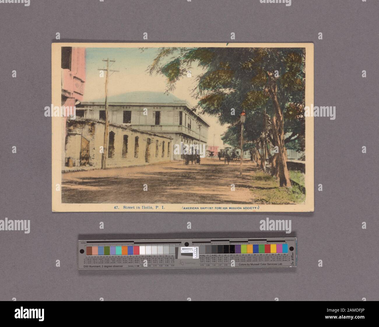 Straße in Iloilo, PI-Straße in Iloilo, P.I.; Straße in Iloilo, P.I. Stockfoto