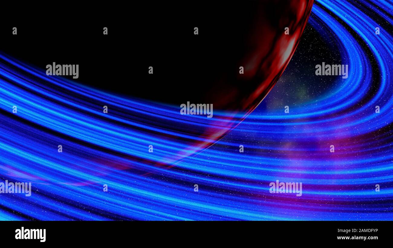 Fantastische kosmische Art. Schönen abstrakt rot Jupiter Hintergrund Stockfoto