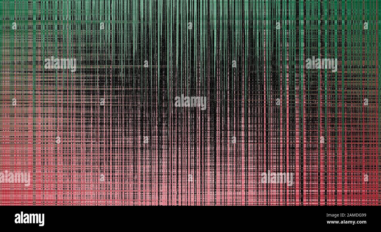 Abstrakte farbenfrohe glitch Effekt Abbildung Stockfoto