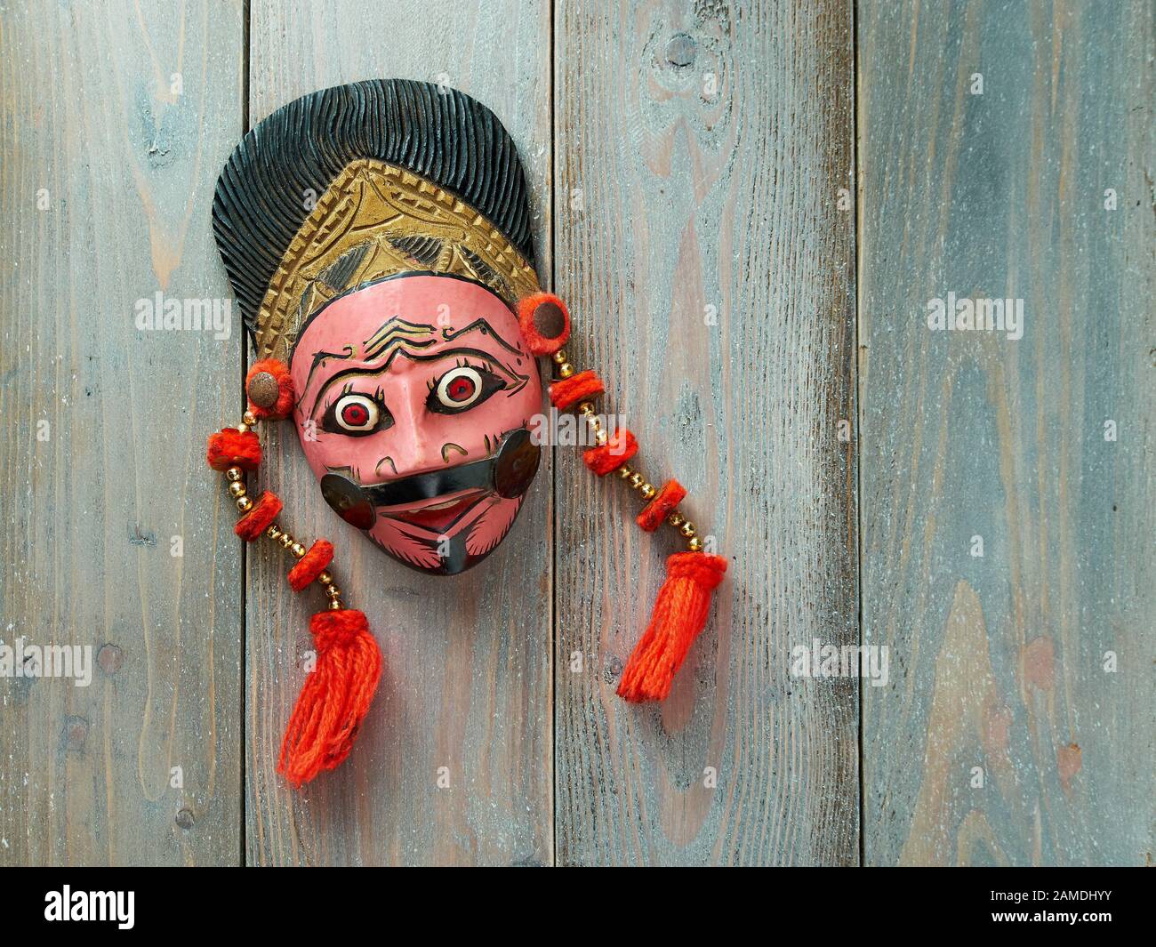 Tumenggung traditionelle Maske von Cirebon, West Java, Indonesien Stockfoto