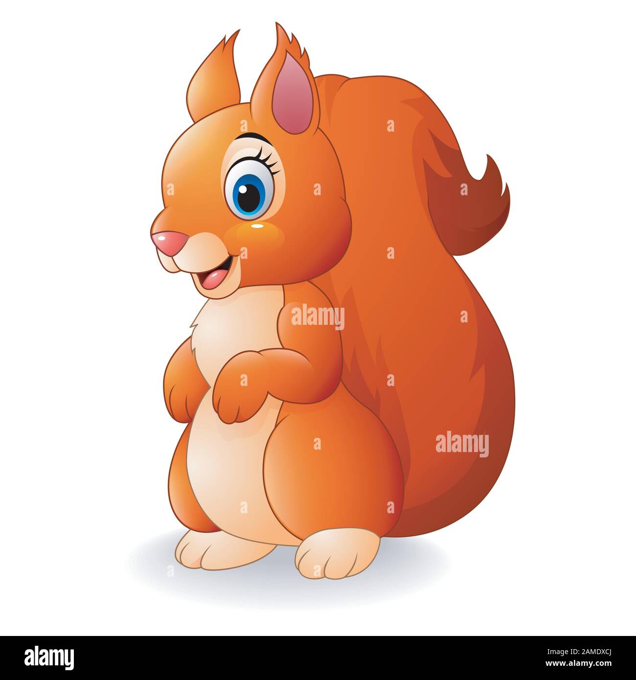 Cartoon lustig Eichhörnchen Stock Vektor
