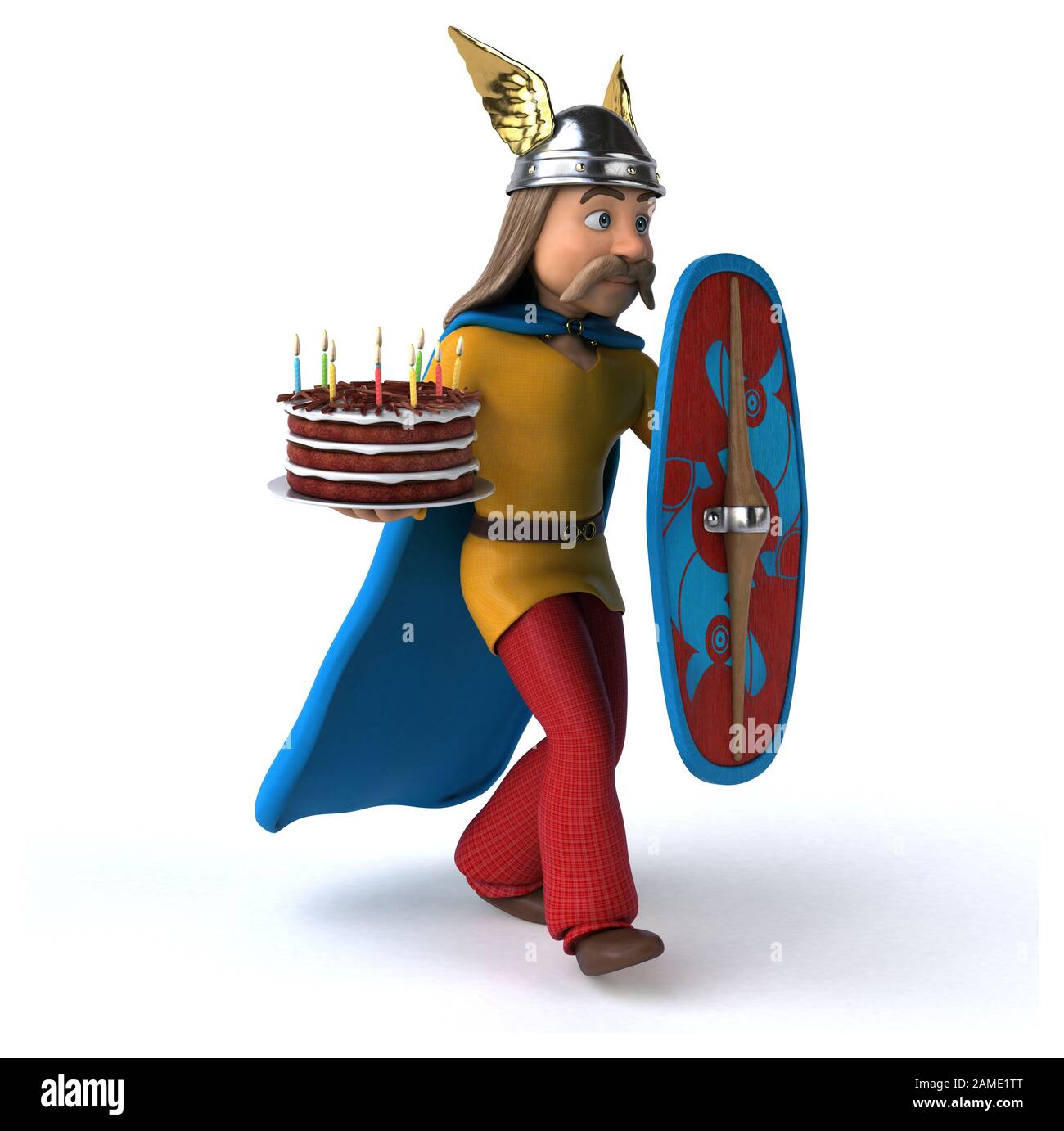 Spaß gaulois - 3D-Darstellung Stockfoto