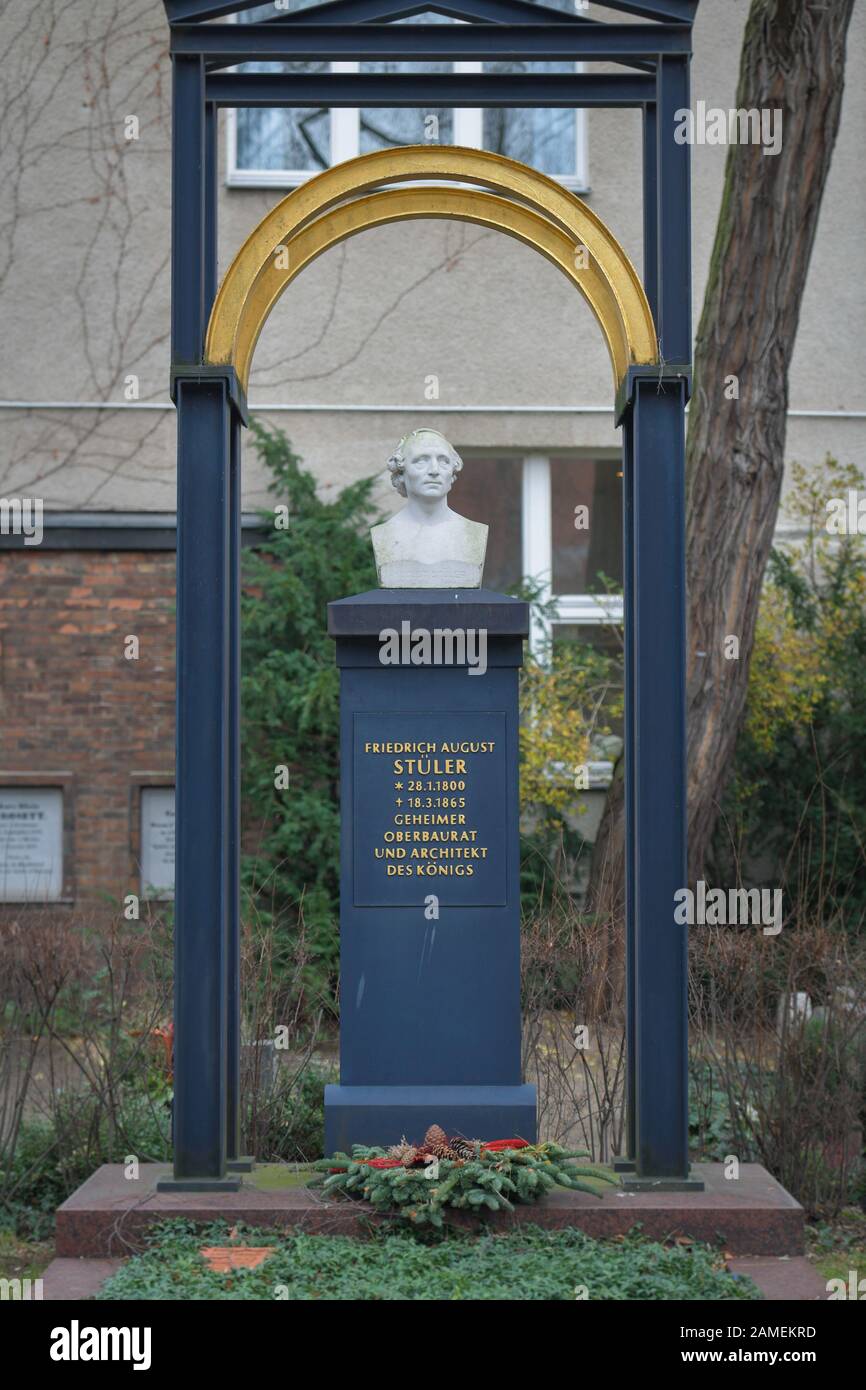 Greifen Sie Friedrich August Stüler, Dorotheenstädtischer Friedhof, Chausseestraße, Mitte, Berlin, Deutschland Stockfoto